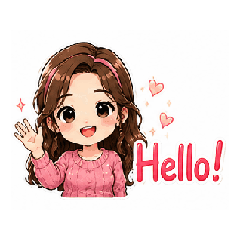 Happy Girl Daily Expressions Vol.2