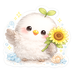 大人かわいい♡ふんわりシマエナガの夏