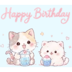 [Happy Birthday]Cute fairytale-like cat