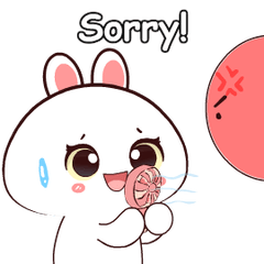 Yellow Eyed Rabbit : Pop-up stickers