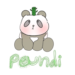 Happy Pandi sticker