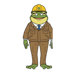 Gloomy Frog Manager: Bad Day Stickers
