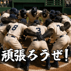 ゴリラ×高校野球！目指せ甲子園！飛び出す