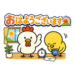Kokko and Hiyokokko Work Stickers