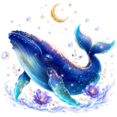 きらめく海の仲間たち☆日常スタンプ