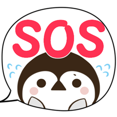 Penguin disaster safety Sticker