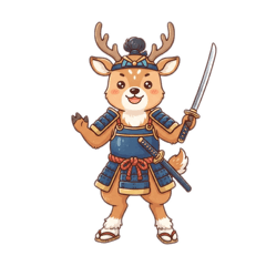 Traveling Deer Samurai♪