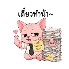 Office Sphynx Cat