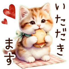 A cat with a hearty appetite