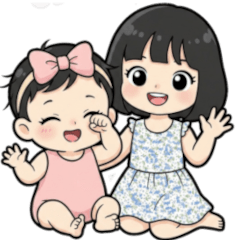 lovely children kanaharu sisters