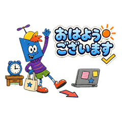 Henteko Friends C Work Stickers
