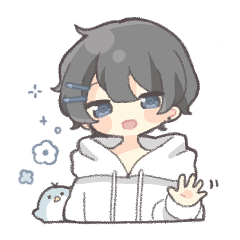 Penguin and black-haired boy3
