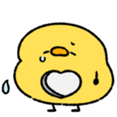 へんてこなヒヨコ　悲しい気持ち