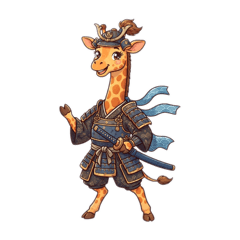 Traveling Giraffe Samurai♪