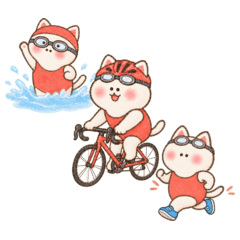 Triathlon Cat: Swim Bike Run