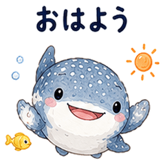 Gentle Whale Shark Everyday Stickers