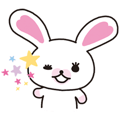 토끼 '모피' 애니메이션 스티커