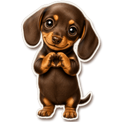 World's Cutest Puffy Dachshund