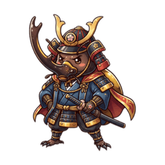 Traveling Hercules Beetle Samurai♪