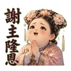 Chubby Palace Lady Animated Stickers