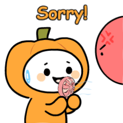 Cute Pumpkin :  Animated Stickers
