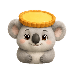 Deadpan Custard Tart Koala Y
