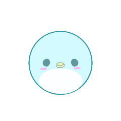 penguin ball sticker