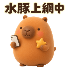 焦糖水豚的流行反應