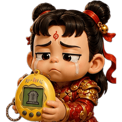 Nezha's 90s Retro BIG Stickers