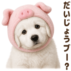ダジャレ！ グレートピレニーズ 子犬