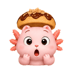 Deadpan Takoyaki Axolotl Y