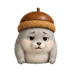 Deadpan Acorn Harbor Seal P