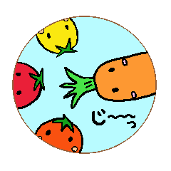 tomato&carrot sticker