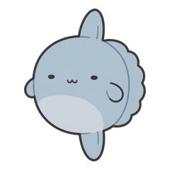 Relaxed ocean sunfish
