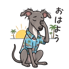 Aloha! Helmet Dog's Summer stickers