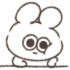 A negative, chubby rabbit