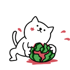 Moving Pretty kitten Stickers 21