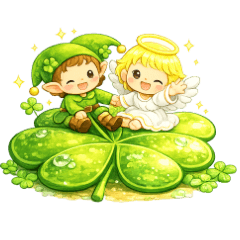 Clover Angel and Elf