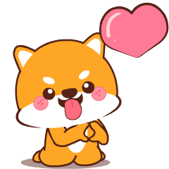 Baby Shiba Inu 3 New : Animated Stickers