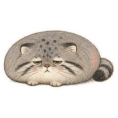 ぺたっとマヌルネコ まぬるん