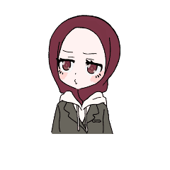 Muslimah Anime School Girls Stiker Line Line Store