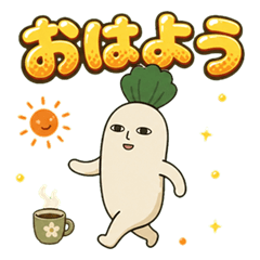 Daikon-san Family Stickers