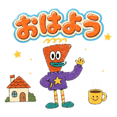 Henteko Friends B Family Stickers