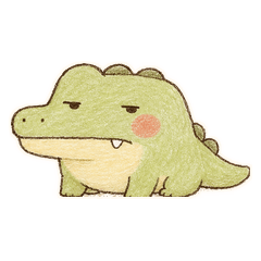 半目の小ワニ だるわに