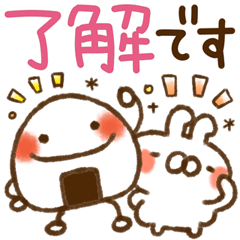 cat and rabbit onigiri np