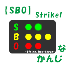 Ball count of pitching by SBO.(strike)