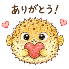 Cute Pufferfish Everyday Stickers