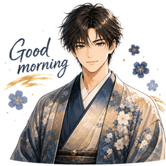 Anime Kimono Guy Stickers Vol. 1