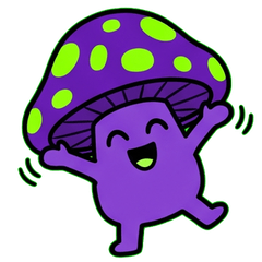 超瘋狂紫蘑菇!日常實用貼圖