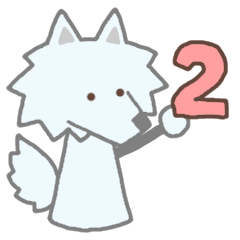 Triangle Wolf's Sticker 2